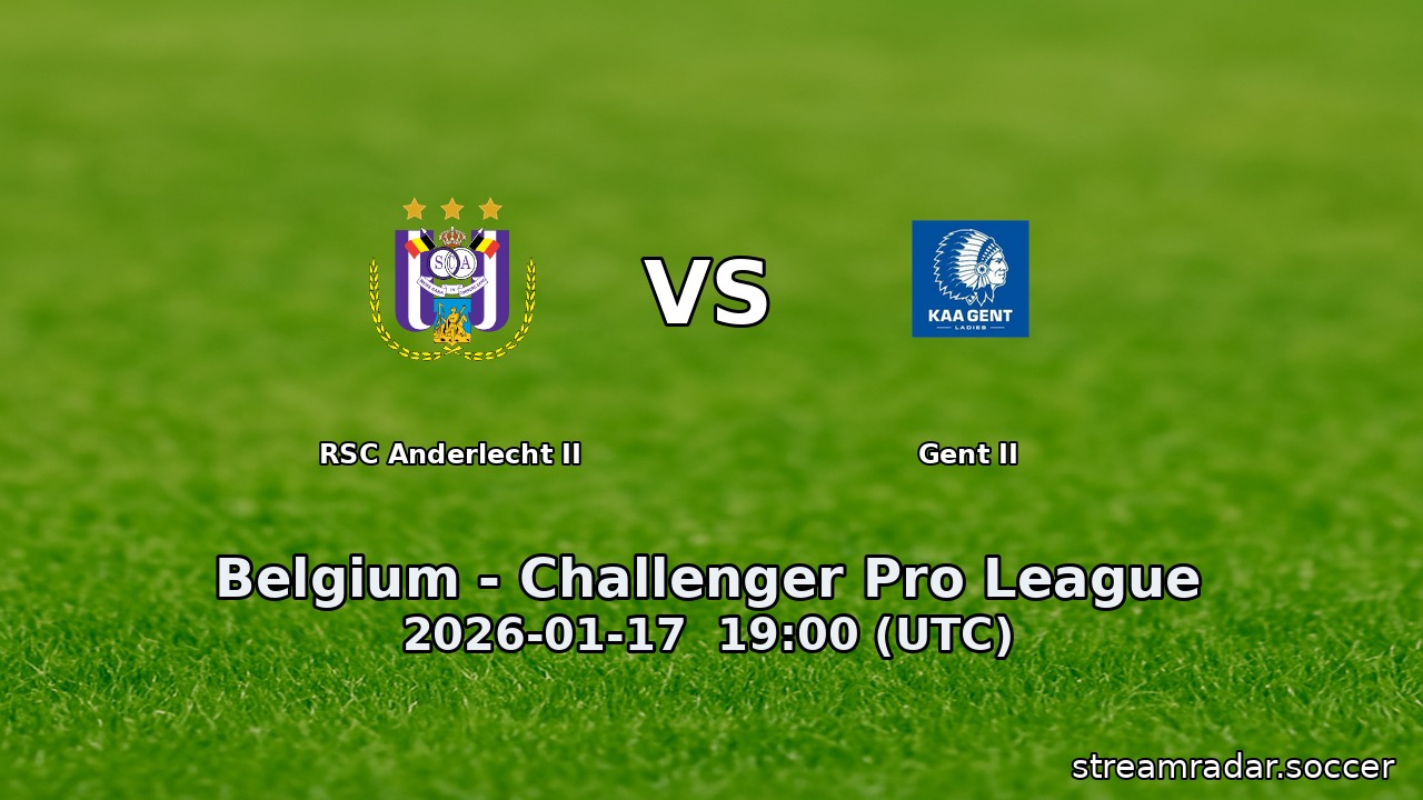 RSC Anderlecht II vs Gent II