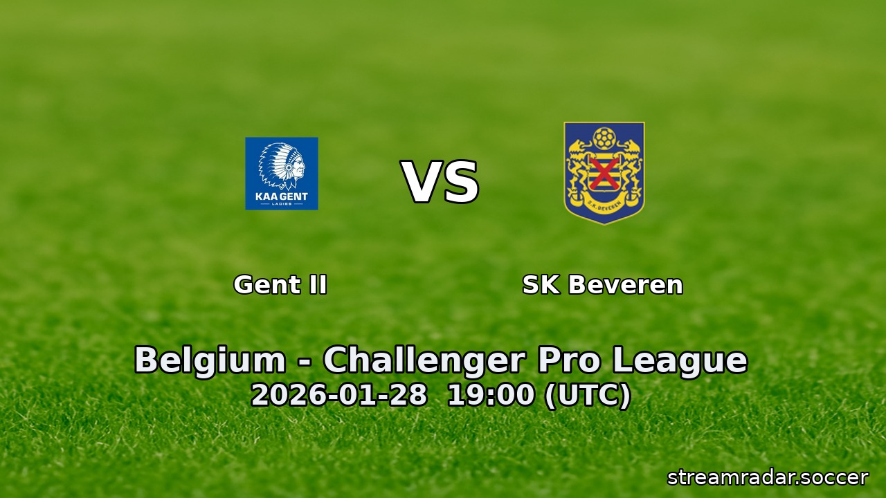 Gent II vs SK Beveren