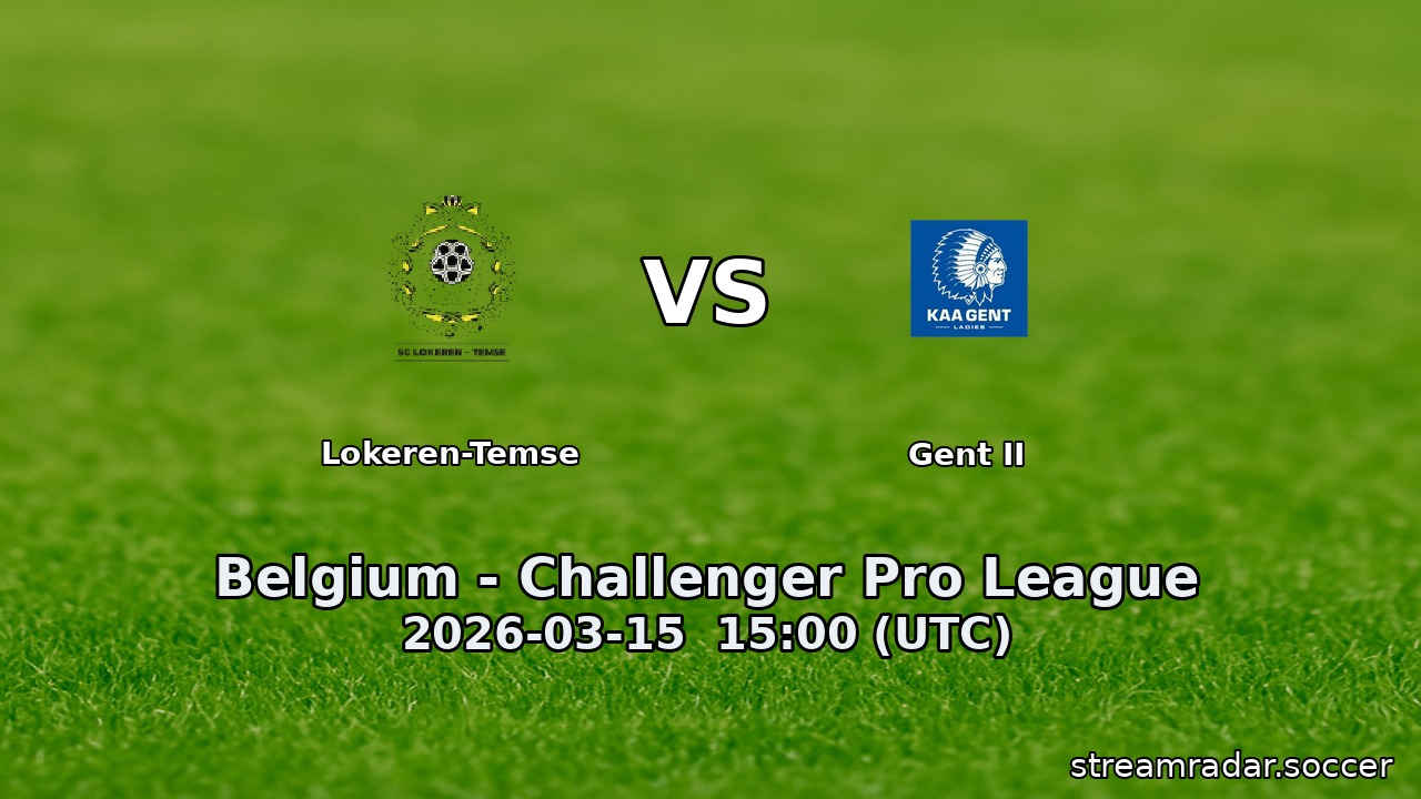 Lokeren-Temse vs Gent II