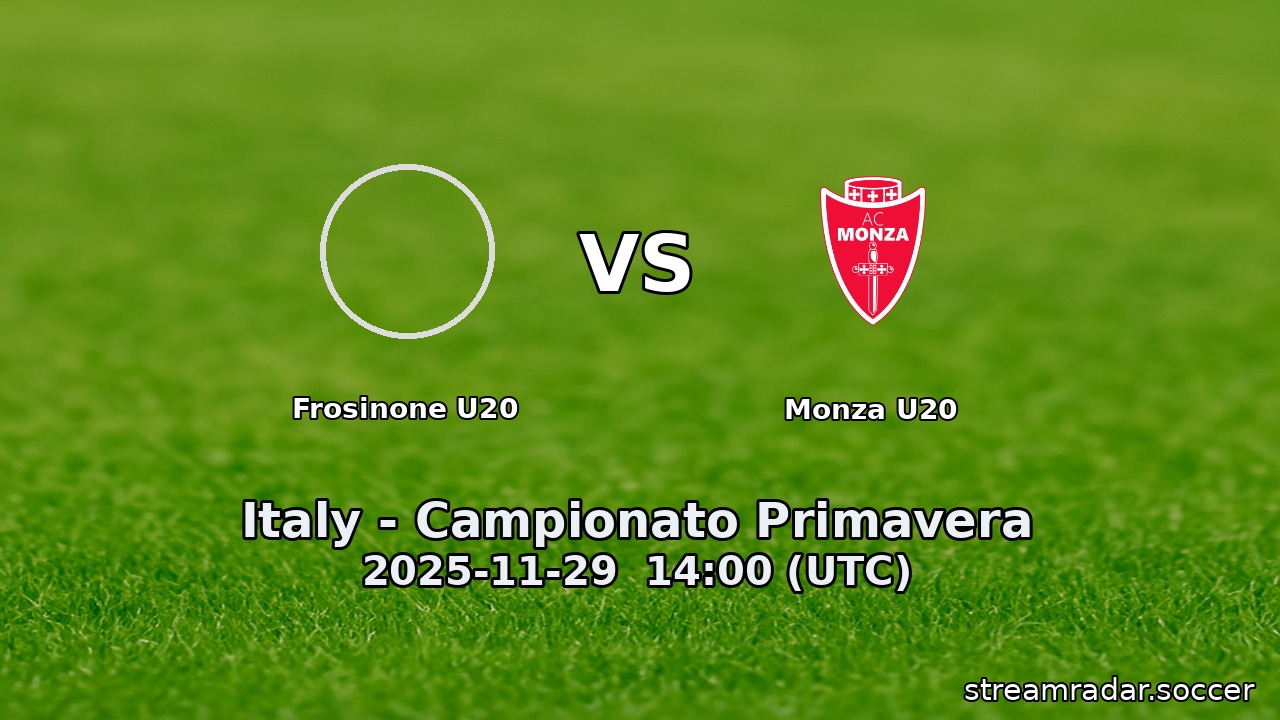 Frosinone U20 vs Monza U20