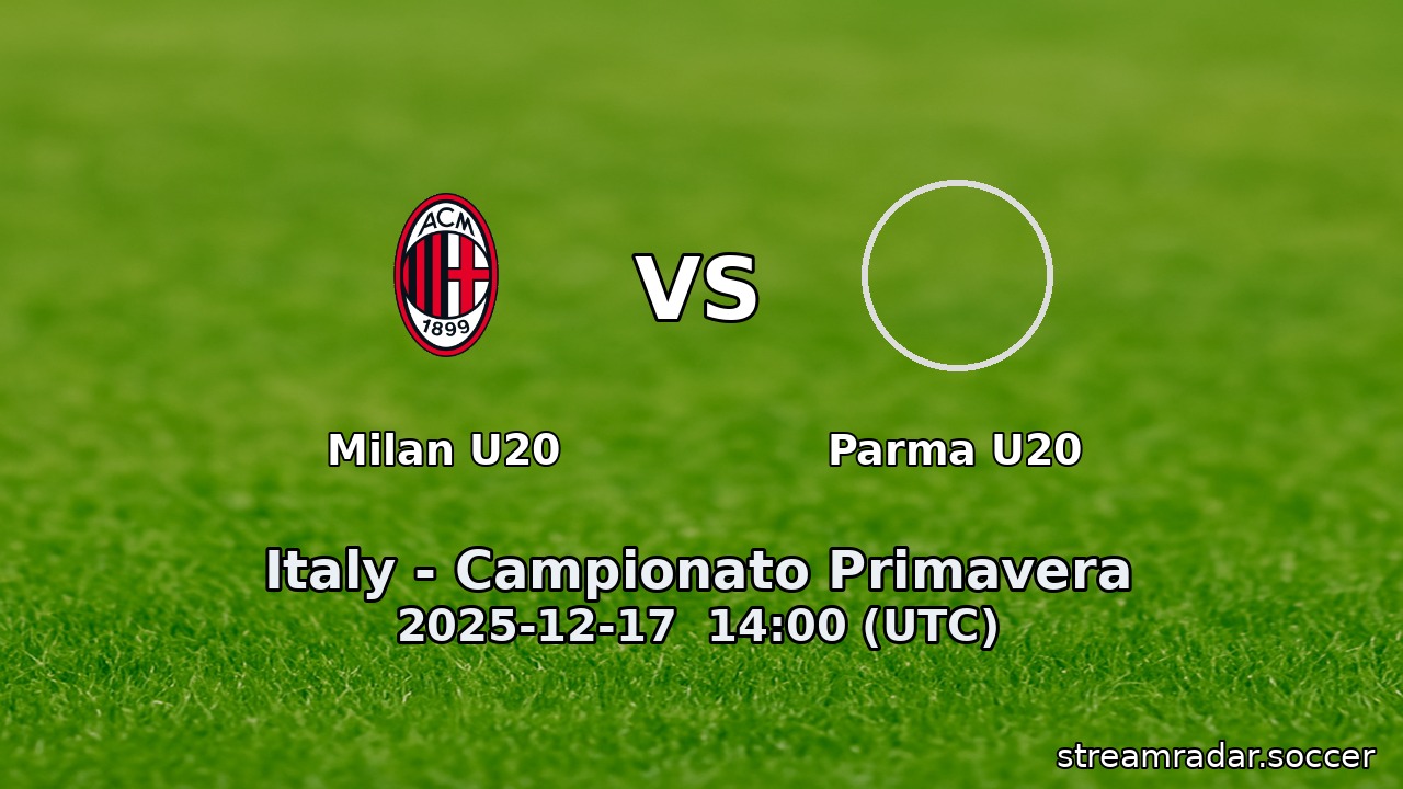 Milan U20 vs Parma U20