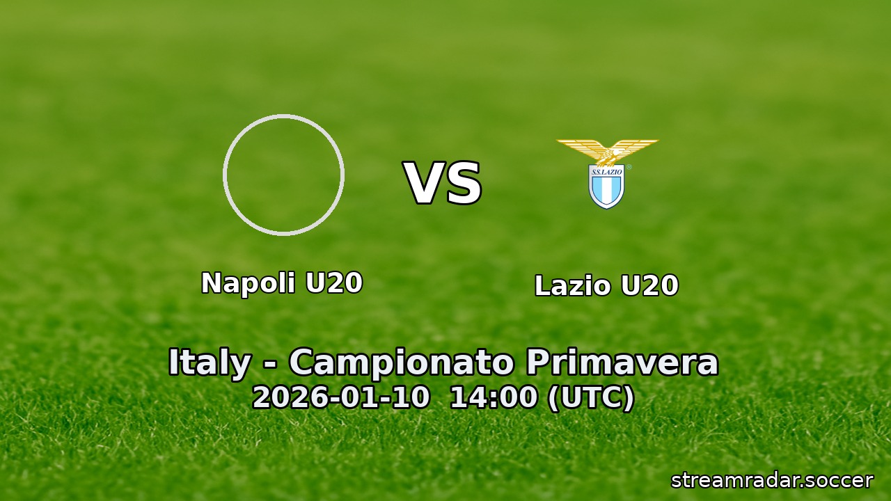 Napoli U20 vs Lazio U20