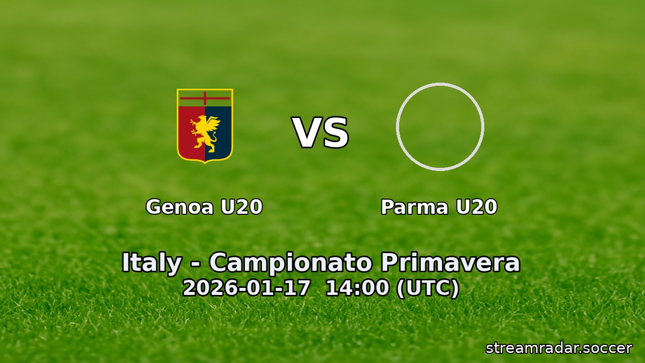 Genoa U20 vs Parma U20