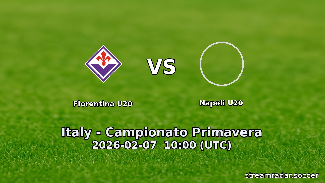 Fiorentina U20 vs Napoli U20
