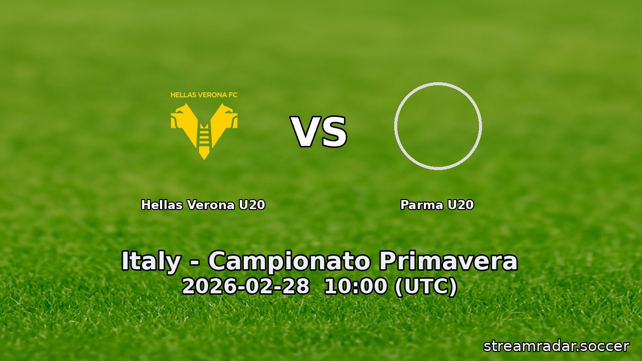 Hellas Verona U20 vs Parma U20