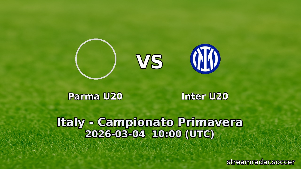 Parma U20 vs Inter U20