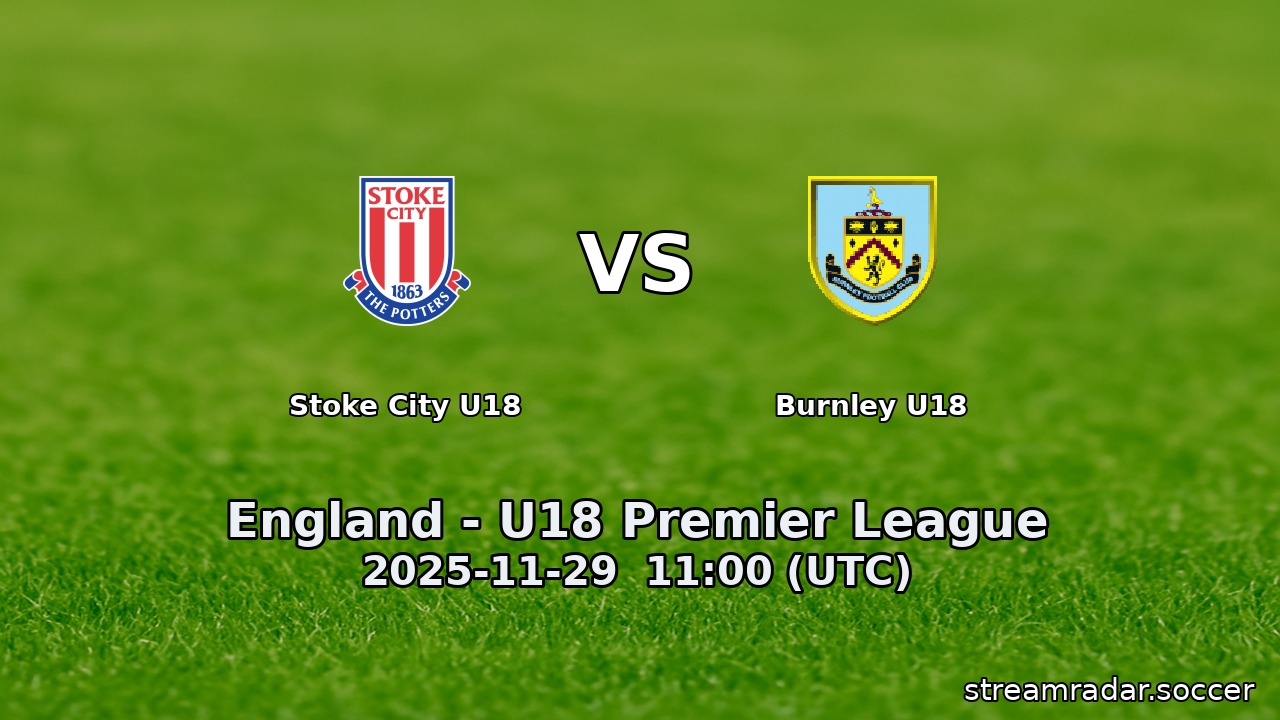 Stoke City U18 vs Burnley U18