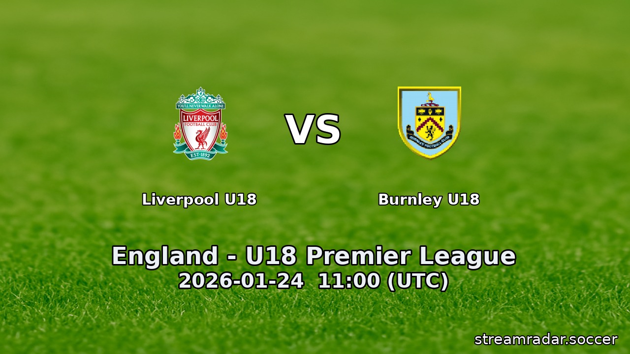Liverpool U18 vs Burnley U18
