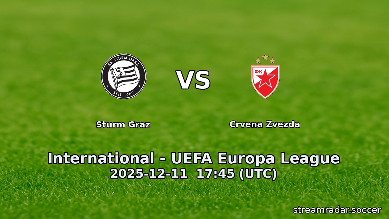 Sturm Graz vs Crvena Zvezda