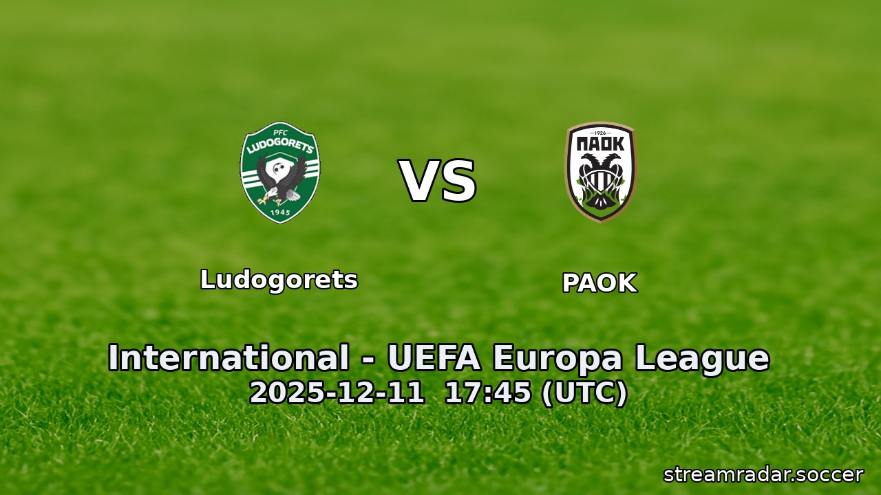 Ludogorets vs PAOK