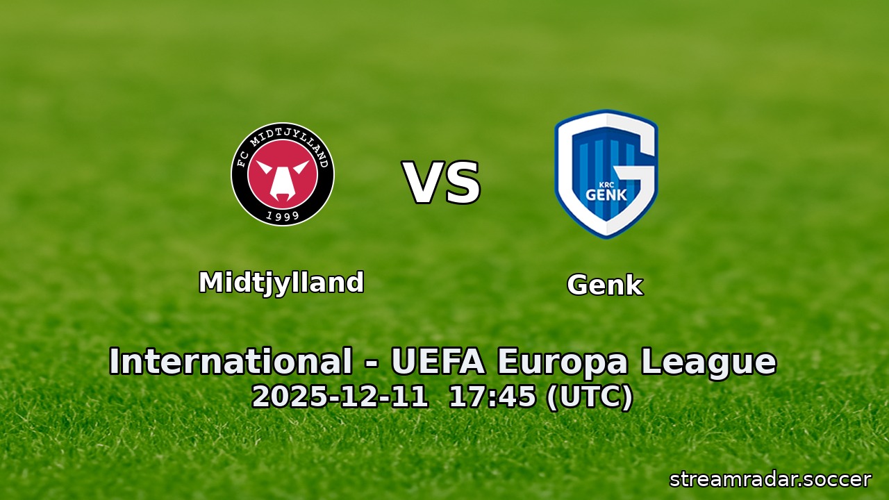 Midtjylland vs Genk