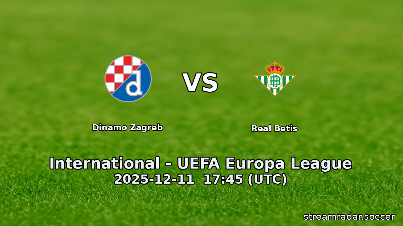 Dinamo Zagreb vs Real Betis
