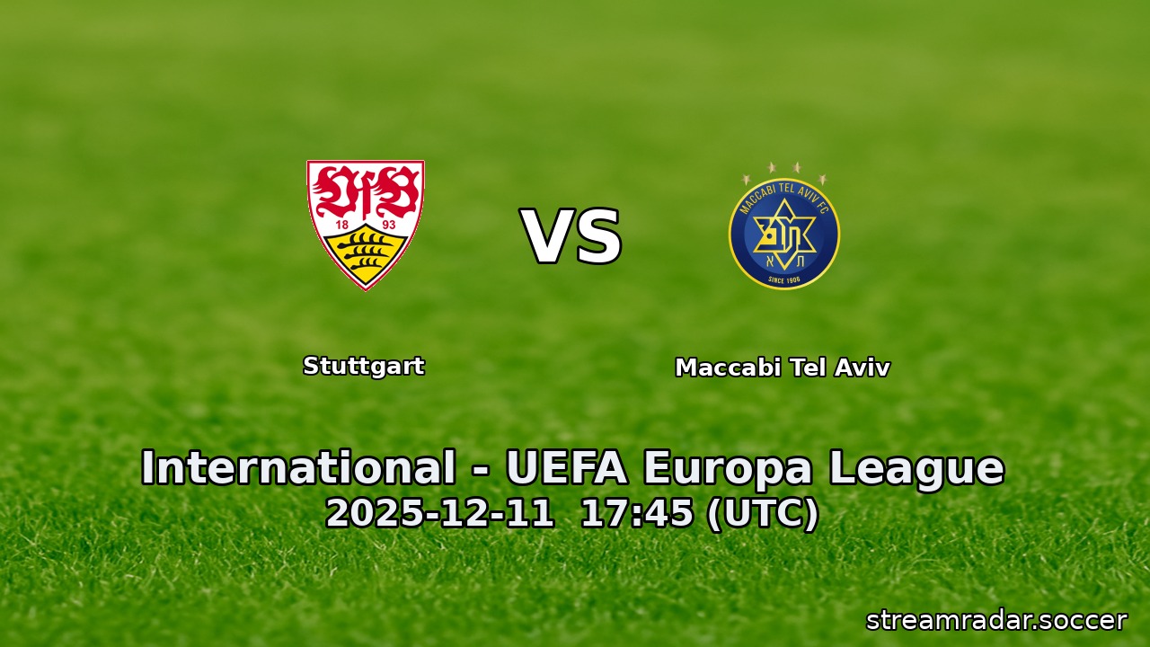 Stuttgart vs Maccabi Tel Aviv