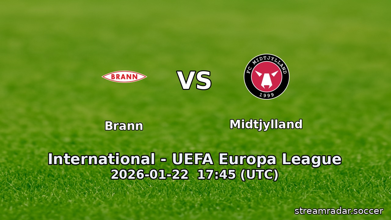 Brann vs Midtjylland