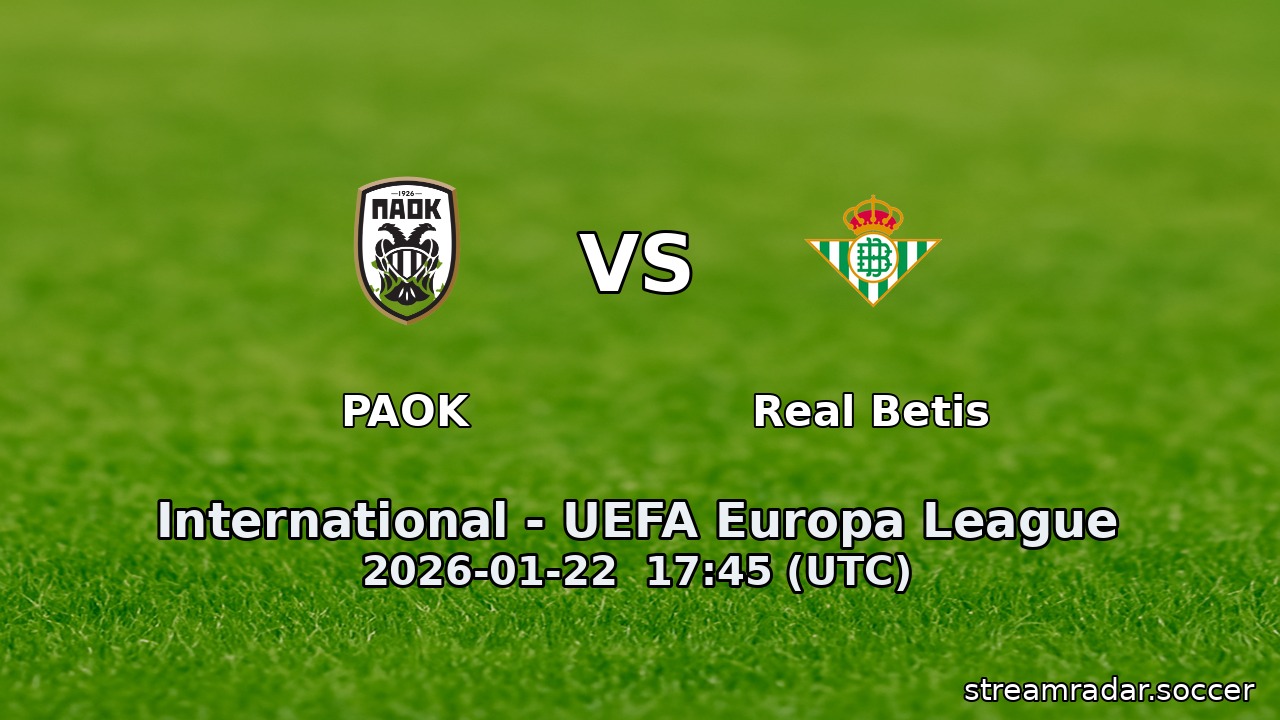 PAOK vs Real Betis