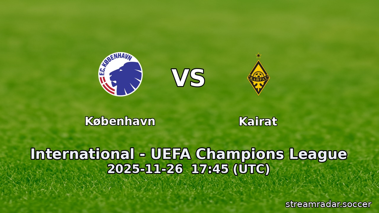 København vs Kairat
