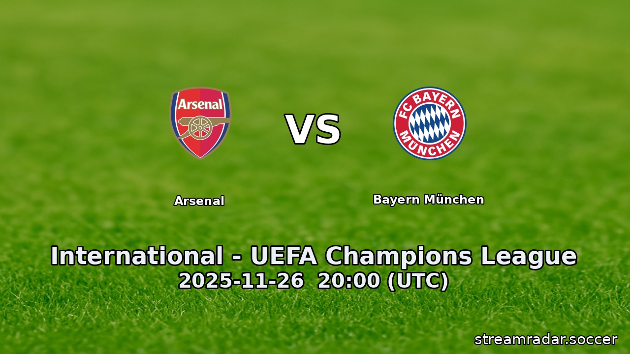 Arsenal vs Bayern München