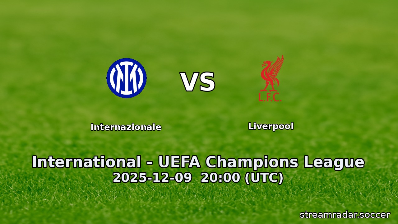 Internazionale vs Liverpool