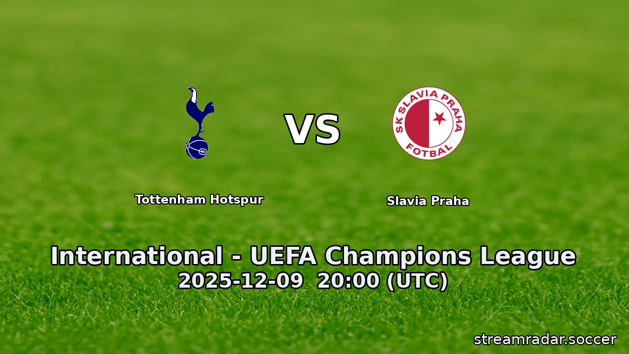 Tottenham Hotspur vs Slavia Praha