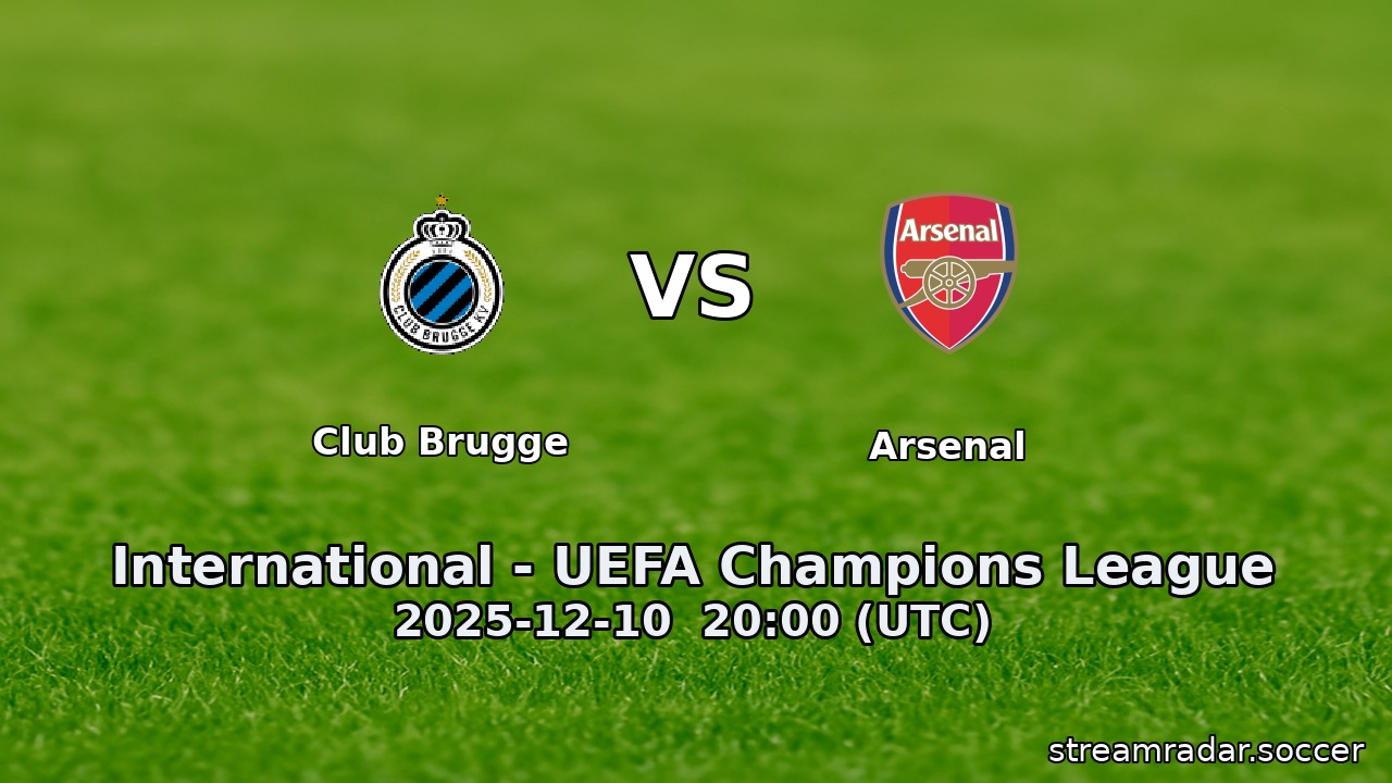 Club Brugge vs Arsenal