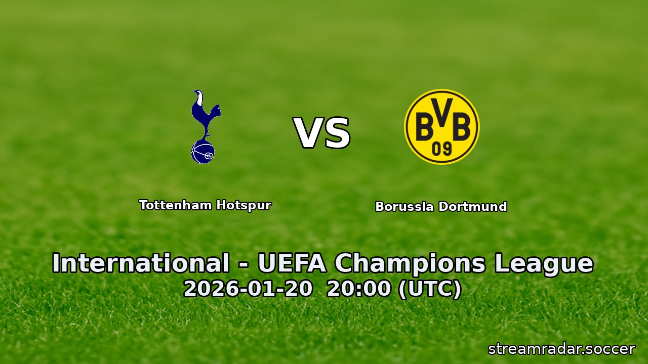 Tottenham Hotspur vs Borussia Dortmund