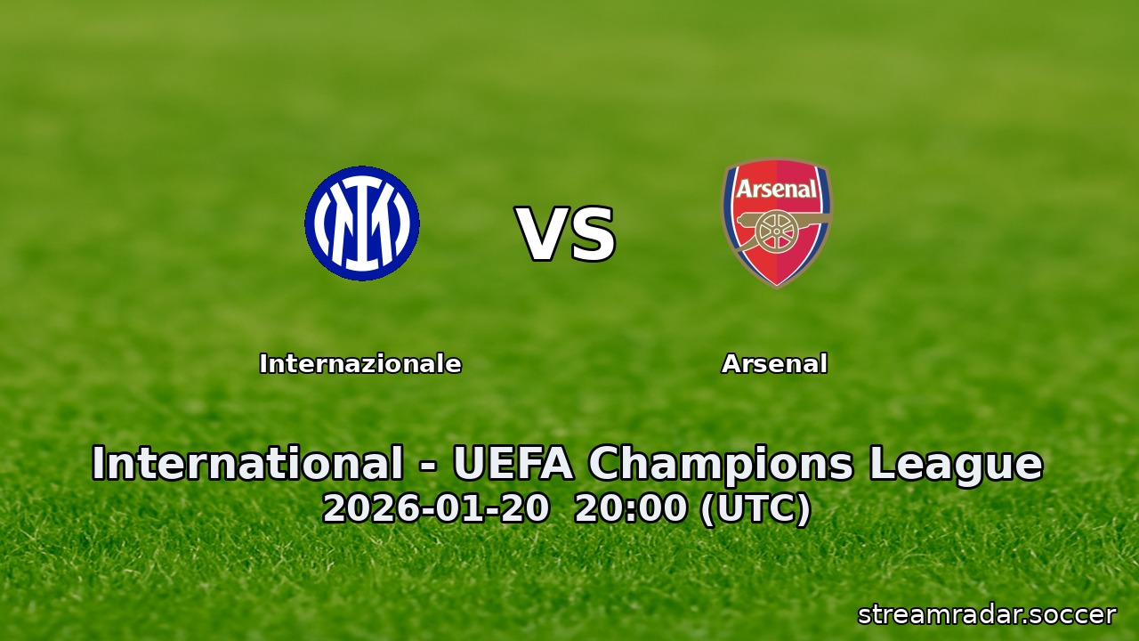 Internazionale vs Arsenal