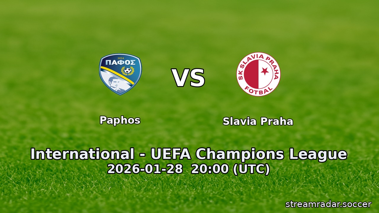 Paphos vs Slavia Praha
