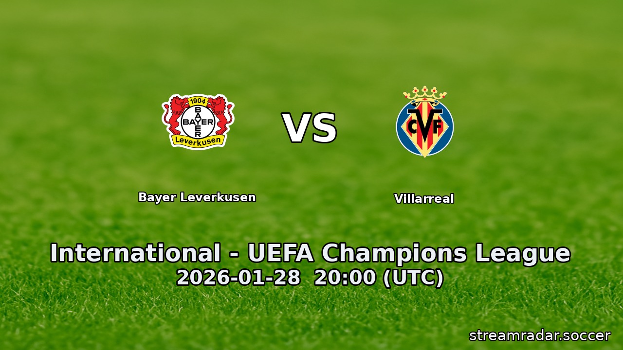 Bayer Leverkusen vs Villarreal
