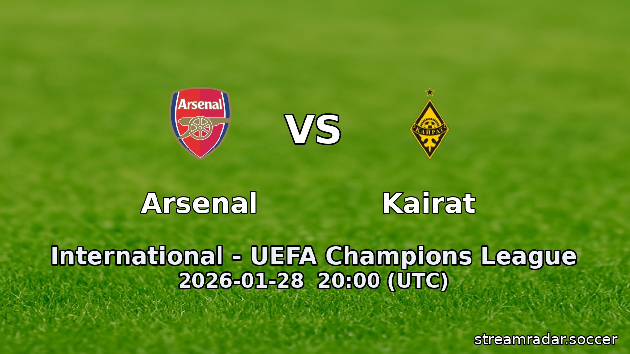 Arsenal vs Kairat
