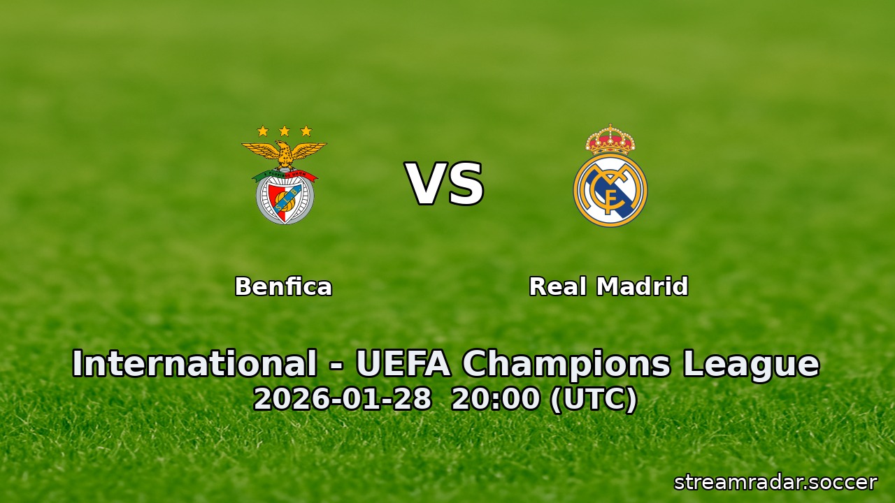 Benfica vs Real Madrid