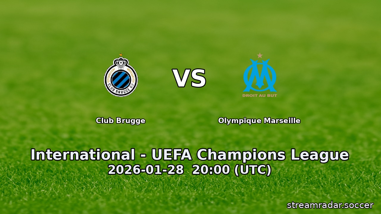 Club Brugge vs Olympique Marseille