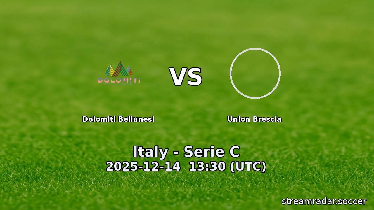 Dolomiti Bellunesi vs Union Brescia