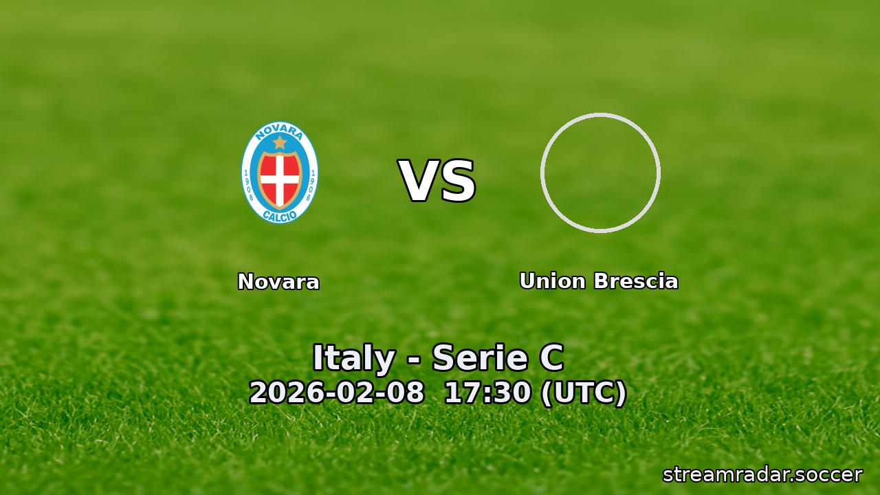 Novara vs Union Brescia