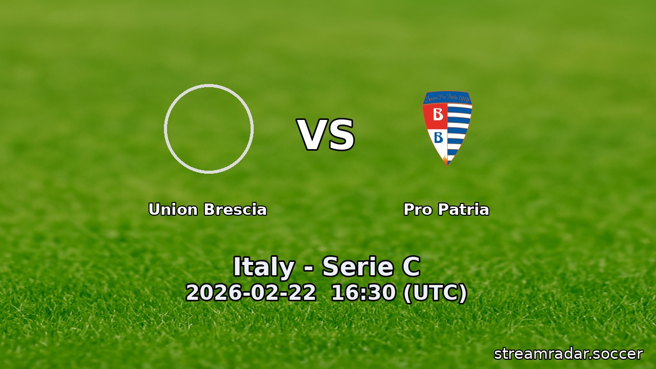 Union Brescia vs Pro Patria