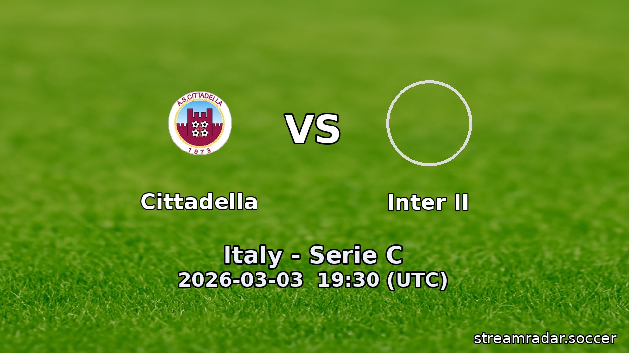 Cittadella vs Inter II