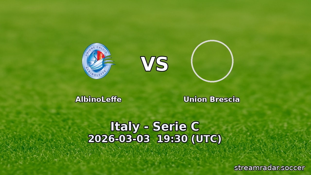 AlbinoLeffe vs Union Brescia