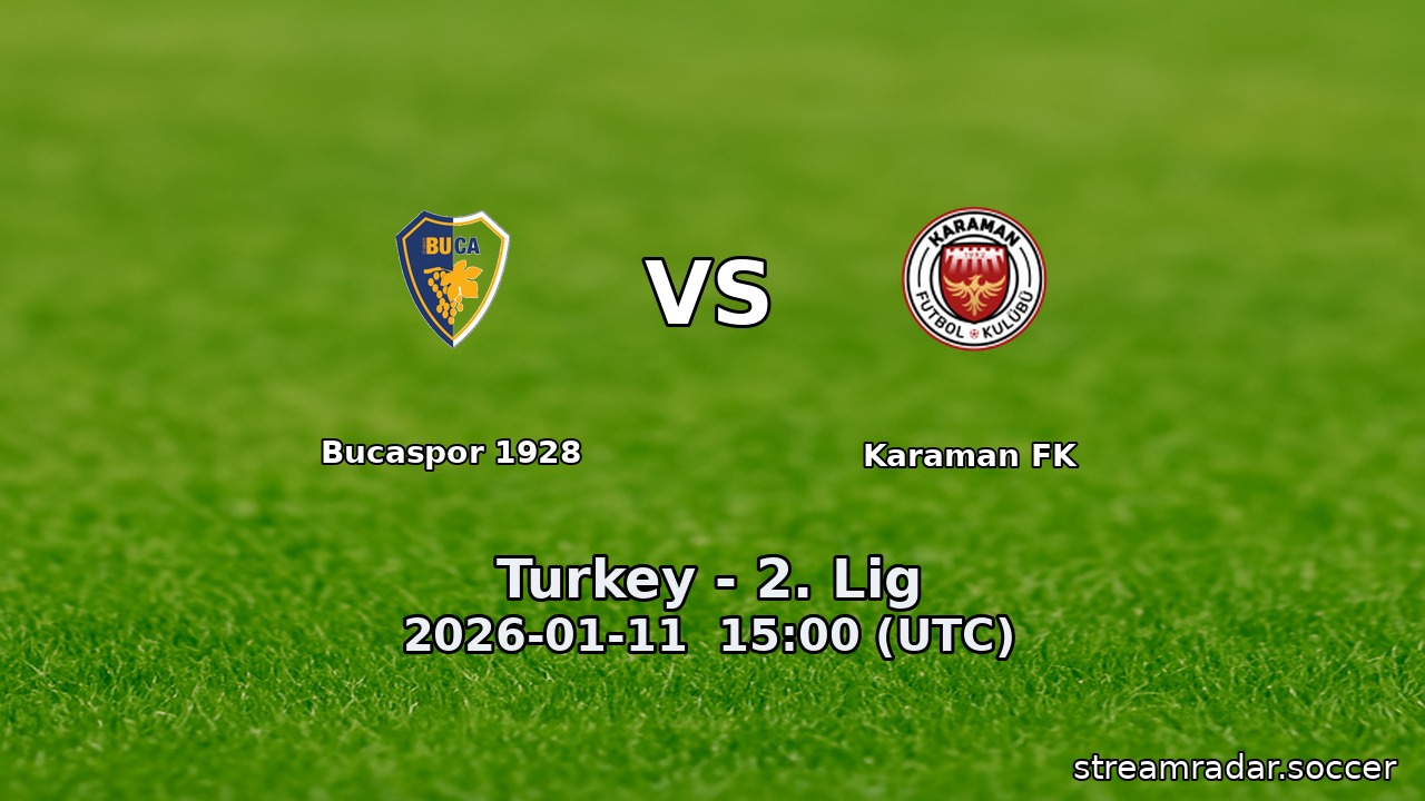 Bucaspor 1928 vs Karaman FK