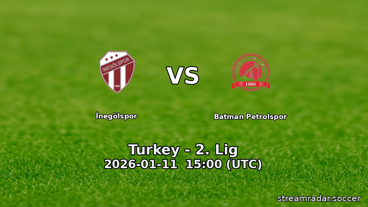 İnegölspor vs Batman Petrolspor