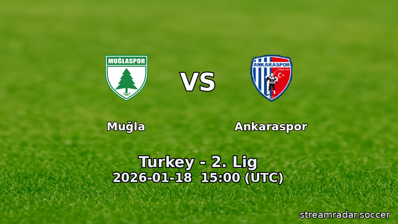 Muğla vs Ankaraspor