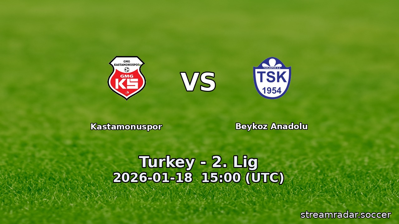 Kastamonuspor vs Beykoz Anadolu