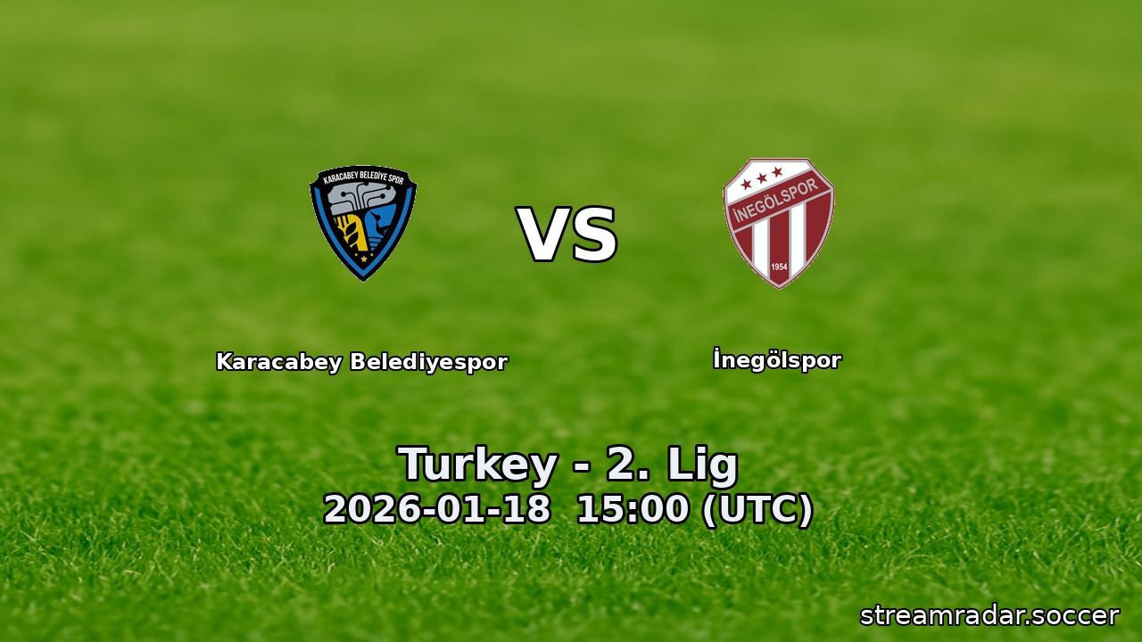 Karacabey Belediyespor vs İnegölspor