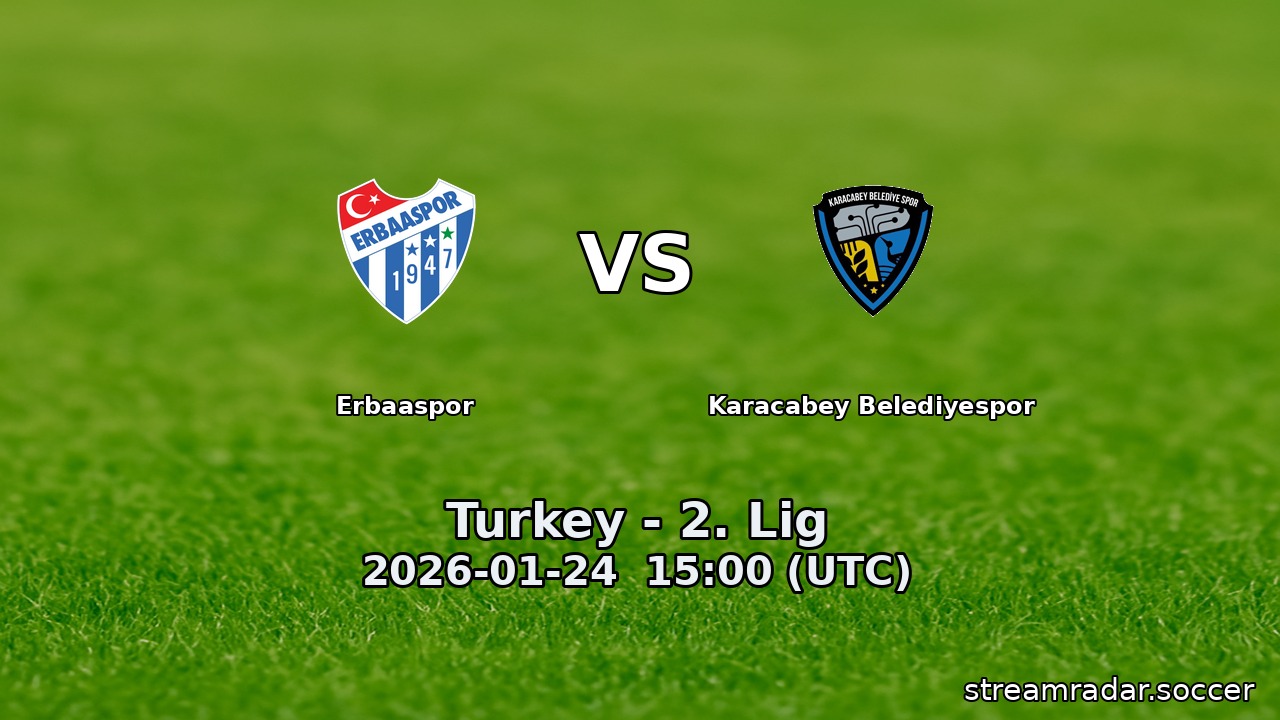 Erbaaspor vs Karacabey Belediyespor
