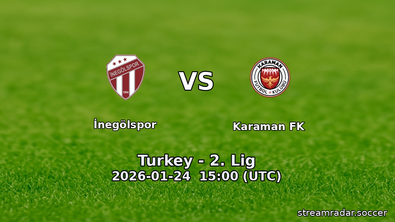 İnegölspor vs Karaman FK