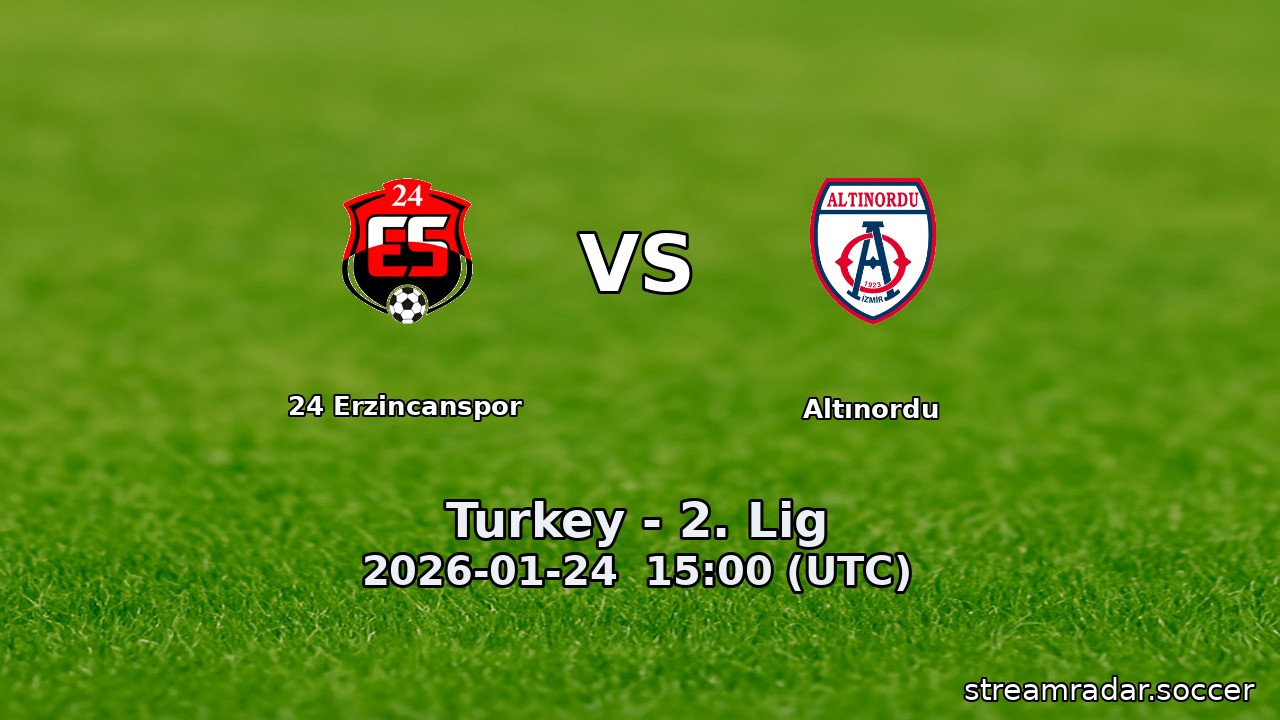 24 Erzincanspor vs Altınordu