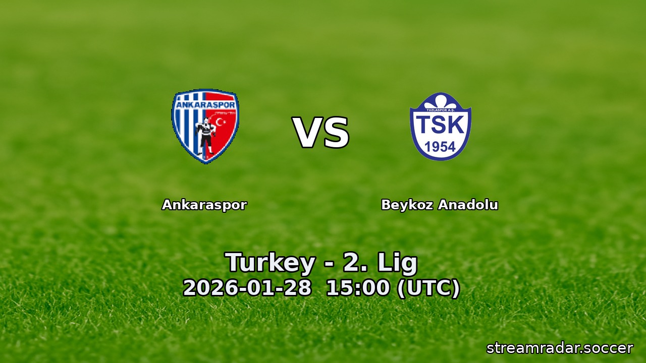 Ankaraspor vs Beykoz Anadolu