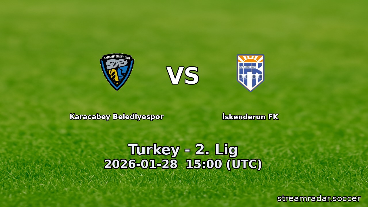 Karacabey Belediyespor vs İskenderun FK