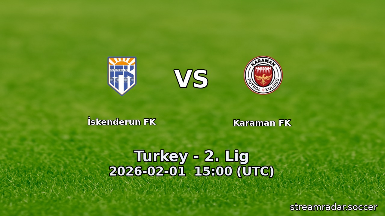 İskenderun FK vs Karaman FK