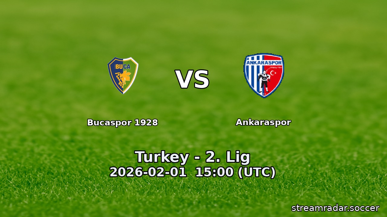 Bucaspor 1928 vs Ankaraspor