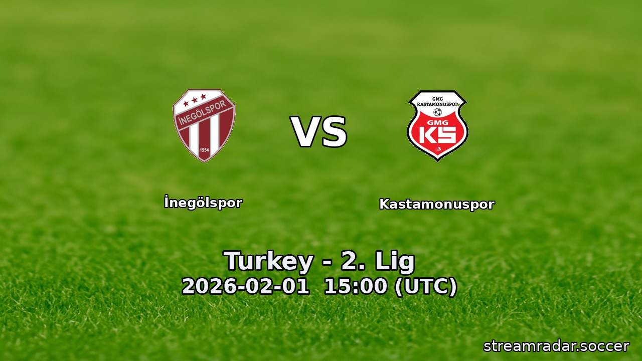 İnegölspor vs Kastamonuspor