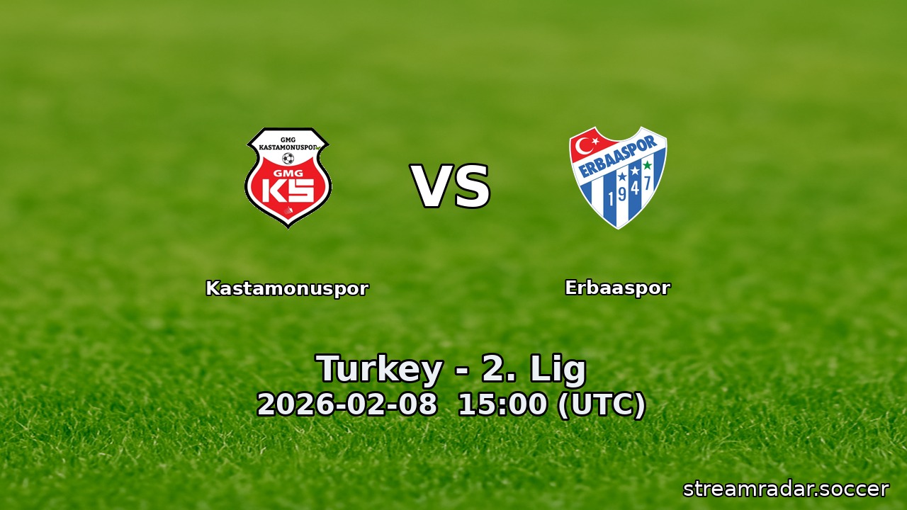 Kastamonuspor vs Erbaaspor